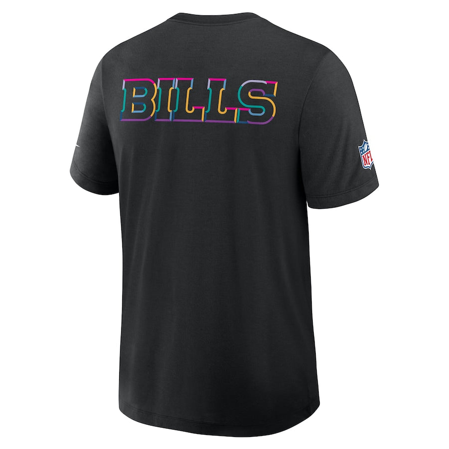 Buffalo Bills Nike Black 2025 NFL Crucial Catch Tri-Blend Dri-FIT T-Shirt Jacket99