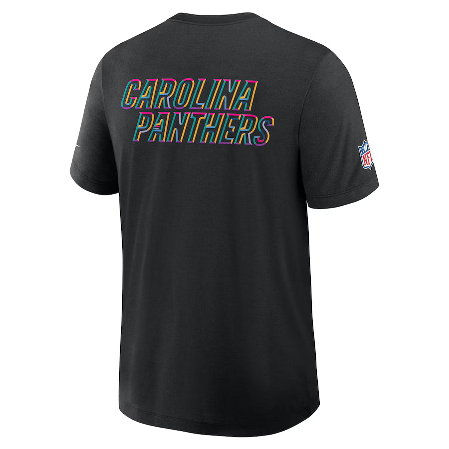Carolina Panthers Nike Black 2025 NFL Crucial Catch Tri-Blend Dri-FIT T-Shirt Jacket99