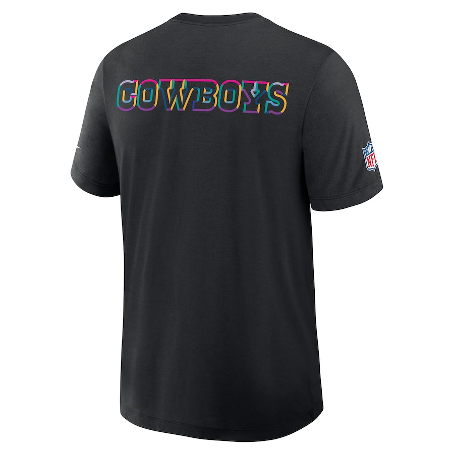 Dallas Cowboys Nike Black 2025 NFL Crucial Catch Tri-Blend Dri-FIT T-Shirt Jacket99