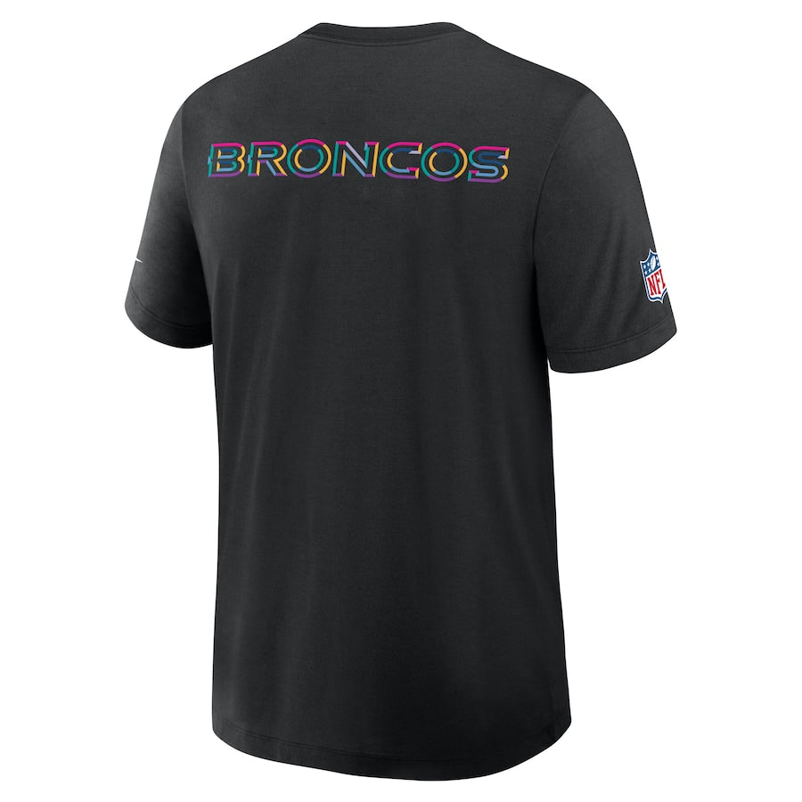 Denver Broncos Nike Black 2025 NFL Crucial Catch Tri-Blend Dri-FIT T-Shirt Jacket99