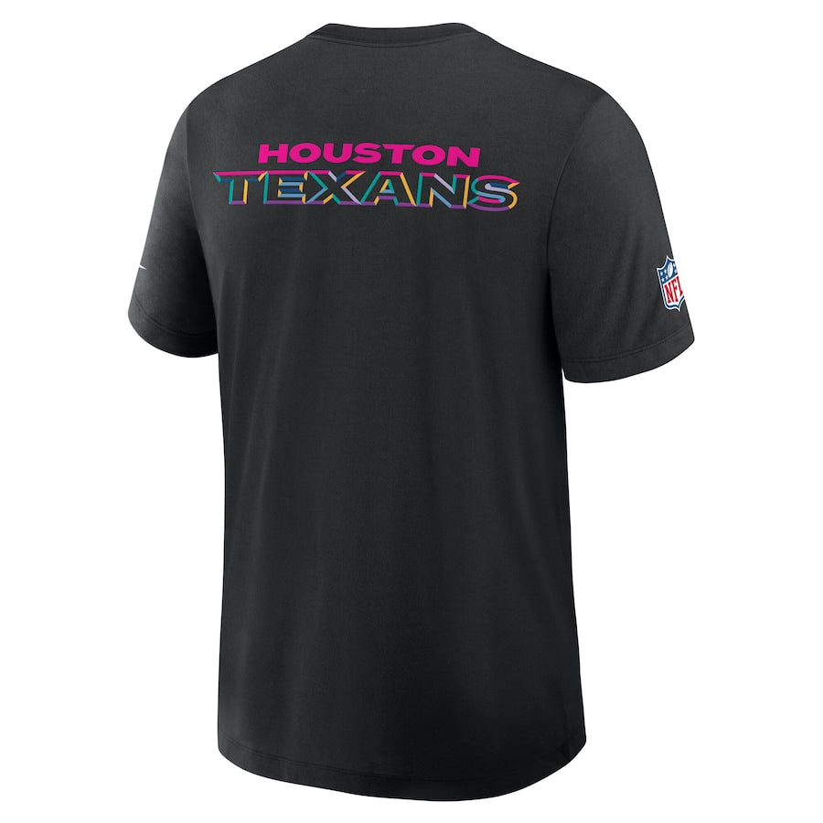 Houston Texans Nike Black 2025 NFL Crucial Catch Tri-Blend Dri-FIT T-Shirt Jacket99