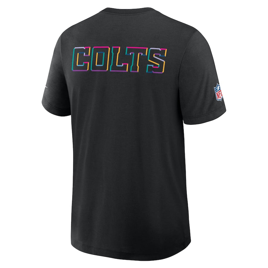 Indianapolis Colts Nike Black 2025 NFL Crucial Catch Tri-Blend Dri-FIT T-Shirt Jacket99