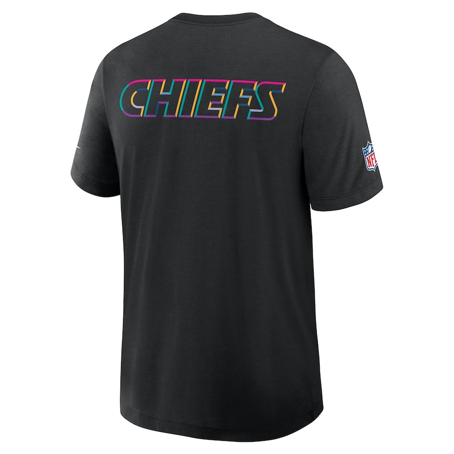 Kansas City Chiefs Nike Black 2025 NFL Crucial Catch Tri-Blend Dri-FIT T-Shirt Jacket99