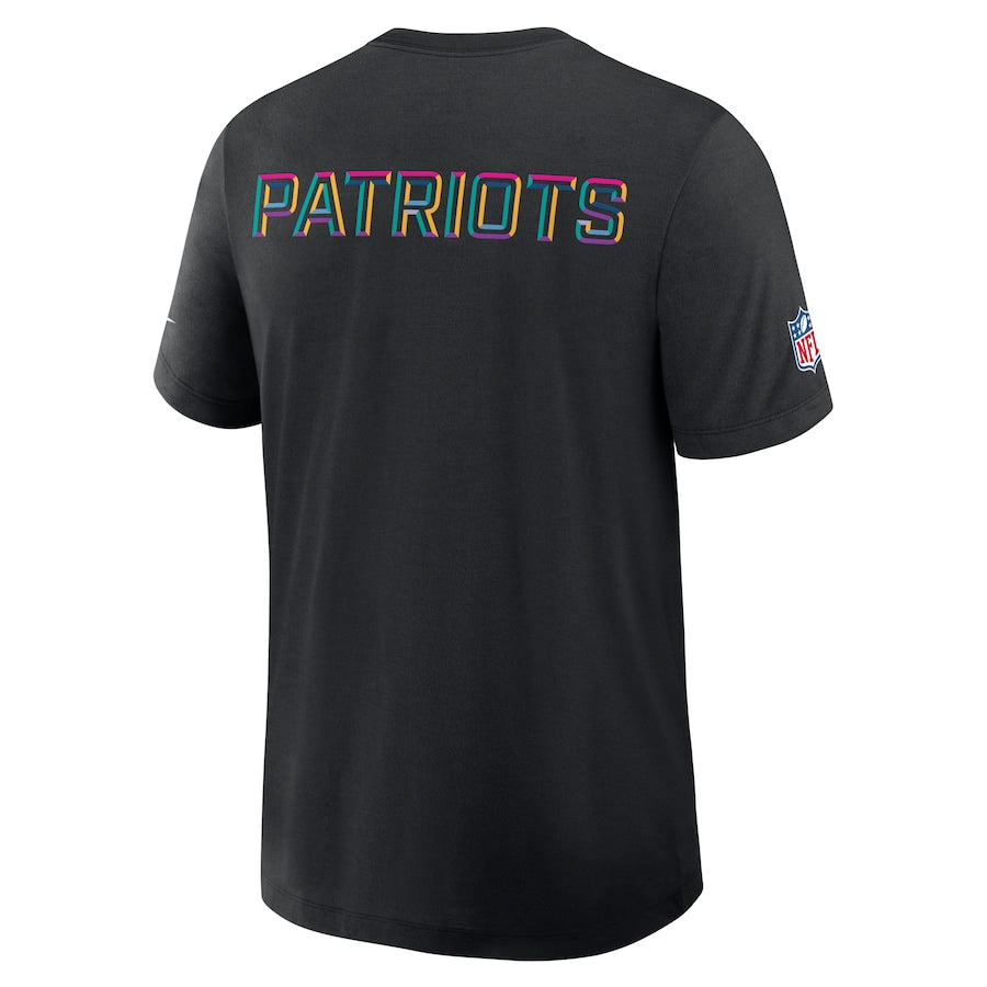 New England Patriots Nike Black 2025 NFL Crucial Catch Tri-Blend Dri-FIT T-Shirt Jacket99