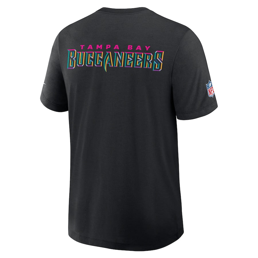 Tampa Bay Buccaneers Nike Black 2025 NFL Crucial Catch Tri-Blend Dri-FIT T-Shirt Jacket99