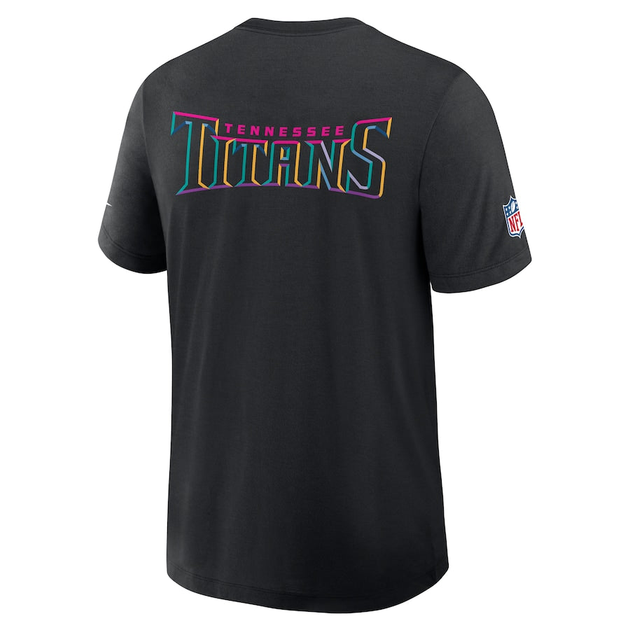 Tennessee Titans Nike Black 2025 NFL Crucial Catch Tri-Blend Dri-FIT T-Shirt Jacket99