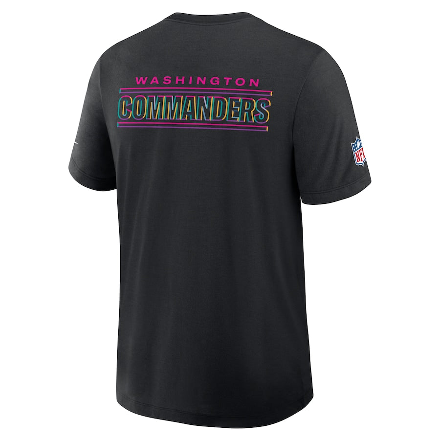 Washington Commanders Nike Black 2025 NFL Crucial Catch Tri-Blend Dri-FIT T-Shirt Jacket99