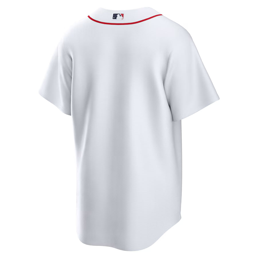 Men's Boston Red Sox Nike White Home Replica Team Jersey Kansas Jacket