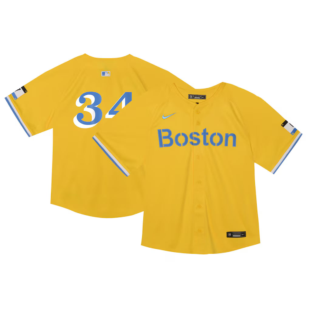 Toddler Boston Red Sox David Ortiz Nike Gold City Connect Limited Player Jersey Kansas Jacket