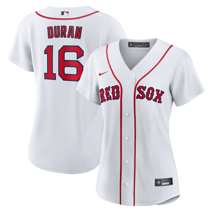 Women's Boston Red Sox Jarren Duran Nike White Replica Player Jersey Kansas Jacket