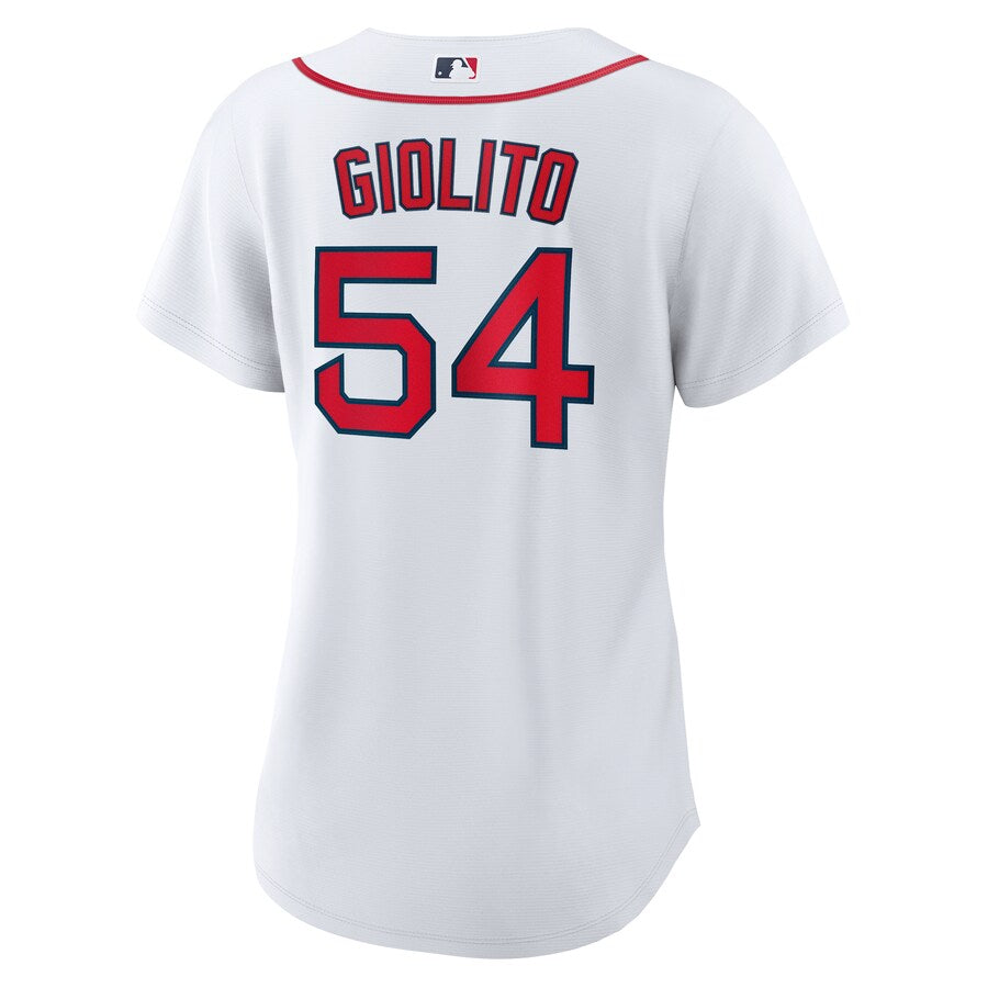 Women's Boston Red Sox Lucas Giolito Nike White Home Replica Jersey Kansas Jacket