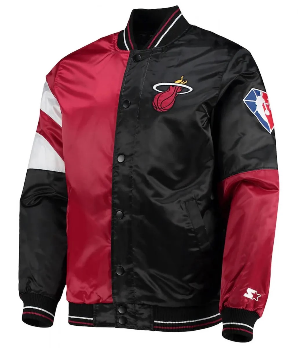 Miami Heat 75th Anniversary Leader Satin Jacket