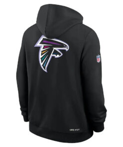 Atlanta Falcons Nike Black 2025 NFL Crucial Catch Sideline Standard Issue Dri-FIT Hoodie