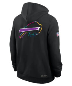 Buffalo Bills Nike Black 2025 NFL Crucial Catch Sideline Standard Issue Dri-FIT Hoodie