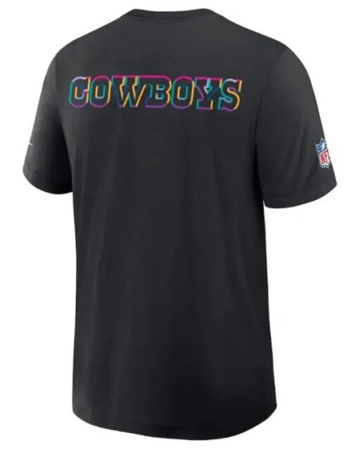 Dallas Cowboys Black 2025 Crucial Catch Dri-Fit T-Shirt