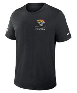 Jacksonville Jaguars Nike Black 2025 NFL Crucial Catch Tri-Blend Dri-FIT T-Shirt