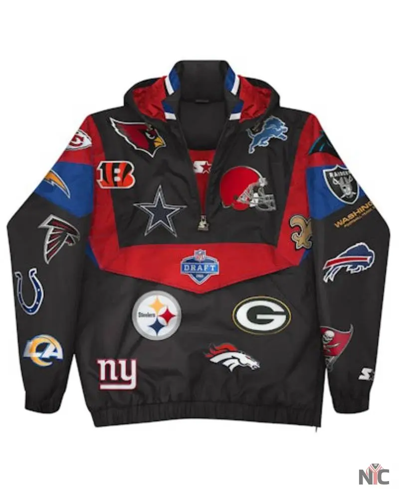 Kid Cudi x NFL Draft Limited Edition Starter Breakaway Pullover Jacket