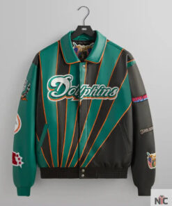 Kith & Jeff Hamilton for the NFL: Dolphins Leather Varsity Jacket