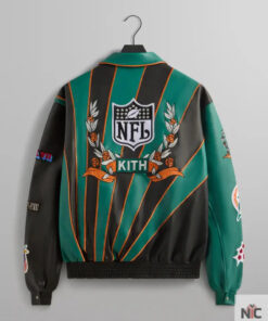 Kith & Jeff Hamilton for the NFL: Dolphins Leather Varsity Jacket
