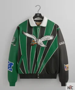 Kith & Jeff Hamilton for the NFL: Eagles Leather Varsity Jacket