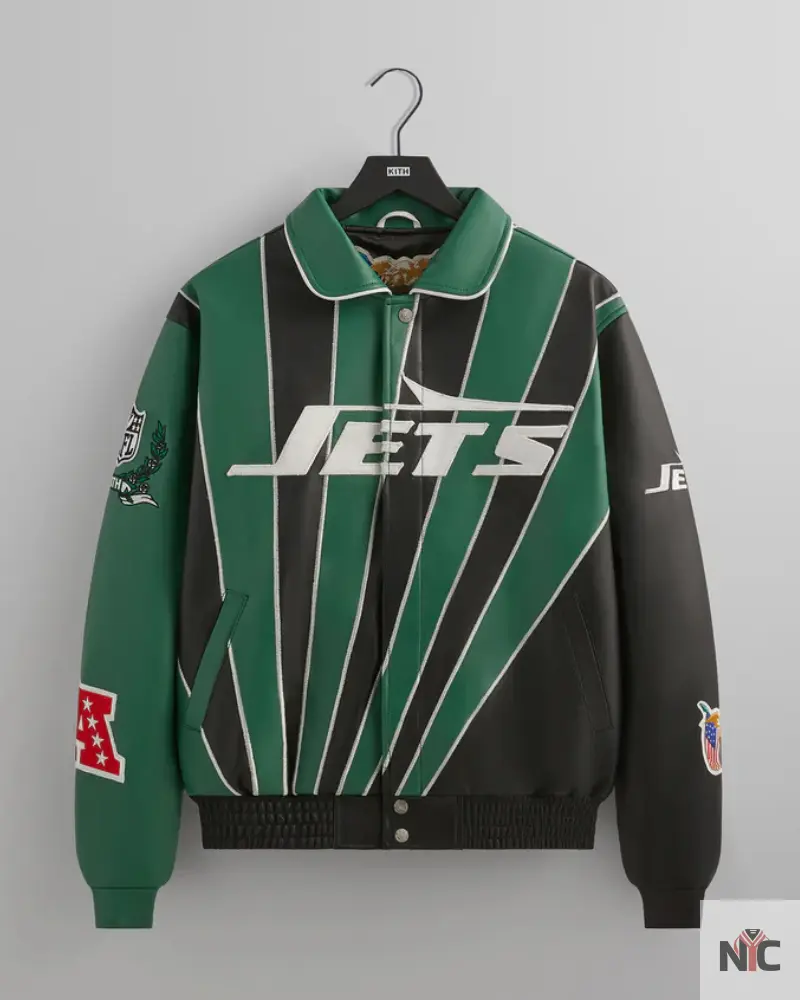Kith & Jeff Hamilton for the NFL: Jets Leather Varsity Jacket