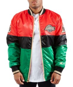 LA Lakers 75th Anniversary Satin Color Block Jacket