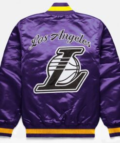 LA Lakers Exclusive Purple Satin Jacket