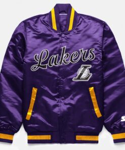 LA Lakers Exclusive Purple Satin Jacket