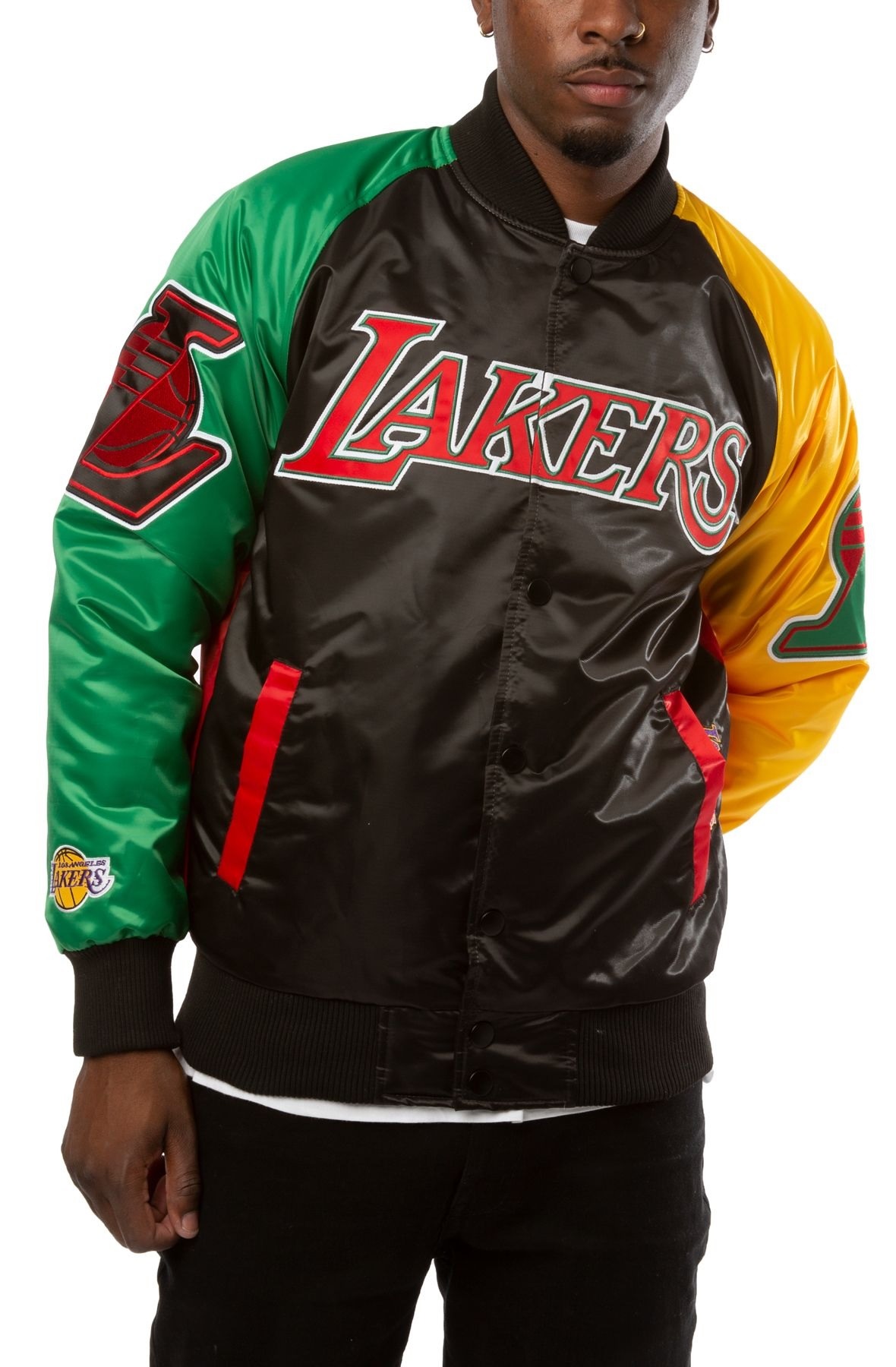 LA-Lakers-Ty-Mopkins-Red-And-Black-Jacket LA Lakers Ty Mopkins Starter Jacket