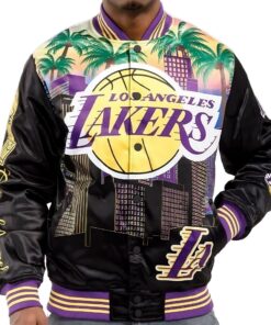 Los Angeles Lakers Black Championship Satin Jacket