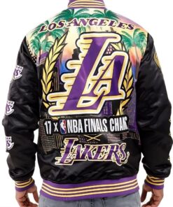 Los Angeles Lakers Black Championship Satin Jacket