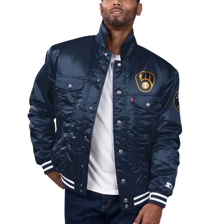 Levis x Starter Milwaukee Brewers Jacket