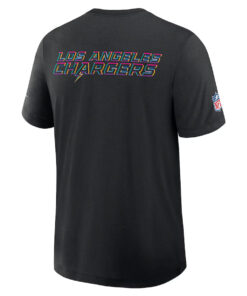 Los Angeles Chargers Nike Black 2025 NFL Crucial Catch Tri-Blend Dri-FIT T-Shirt