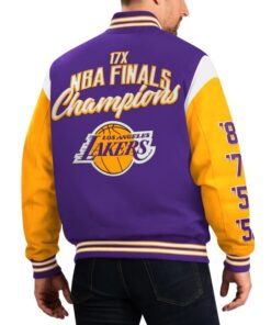 Los Angeles Lakers 17 Time Championship Varsity Jacket