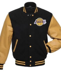 Los Angeles Lakers Black And Gold Varsity Jacket
