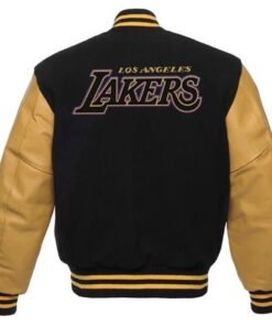 Los Angeles Lakers Black And Gold Varsity Jacket