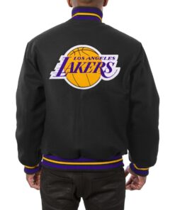 Los Angeles Lakers Black Wool Varsity Jacket
