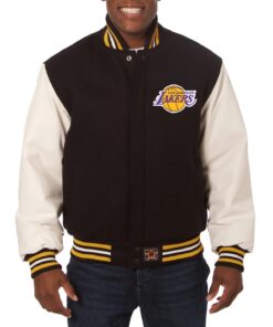 Los Angeles Lakers Domestic Wool And Leather Jacket