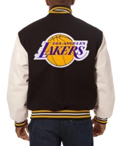 Los Angeles Lakers Domestic Wool And Leather Jacket