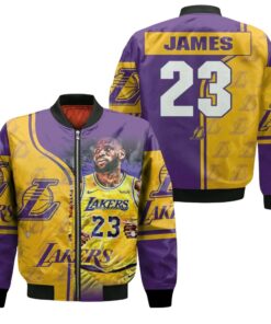 Los Angeles Lakers King James Bomber Jacket