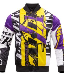 Los Angeles Lakers Mashup Satin Varsity Jacket