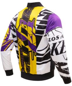 Los Angeles Lakers Mashup Satin Varsity Jacket