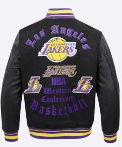 Los Angeles Lakers Old English Varsity Jacket