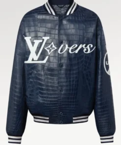 Louis Vuitton Vers 2024 Blue Varsity Jacket