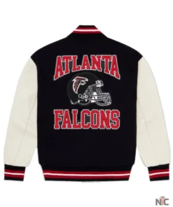 Men’s OVO x NFL Black Atlanta Falcons Full-Snap Varsity Jacket