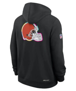 Cleveland Browns Nike Black 2025 NFL Crucial Catch Sideline Standard Issue Dri-FIT Hoodie