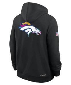 Denver Broncos Nike Black 2025 NFL Crucial Catch Sideline Standard Issue Dri-FIT Hoodie