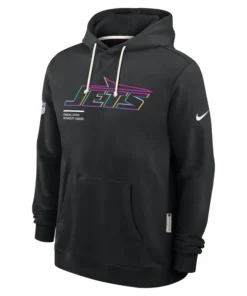 New York Jets Nike Black 2025 NFL Crucial Catch Sideline Standard Issue Dri-FIT Hoodie