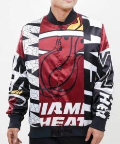 Miami Heat Mashup Satin Jacket