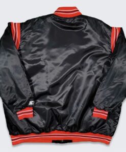 Miami Heat Teddy Black Varsity Satin Jacket